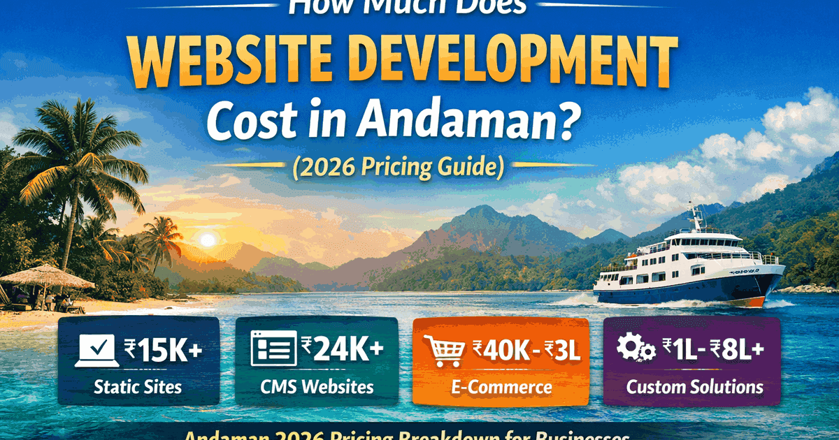 How Much Does Website Development Cost in Andaman? (2026 Pricing Guide)