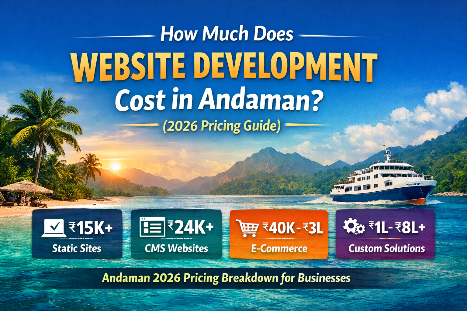 How Much Does Website Development Cost in Andaman? (2026 Pricing Guide)