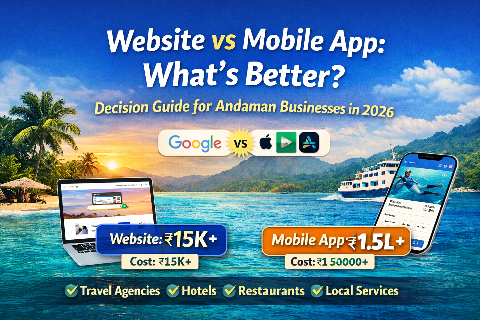 Website vs Mobile App: What’s Better for Andaman Businesses in 2026?